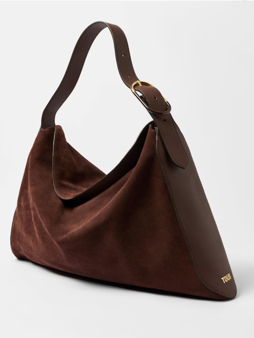 🐻 TOUS Arlette Brown Leather Shoulder Bag